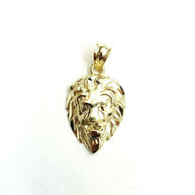 Load image into Gallery viewer, New 10k yellow Gold lion head face Leo zodiac Pendant charm gift fine jewelry 2g

