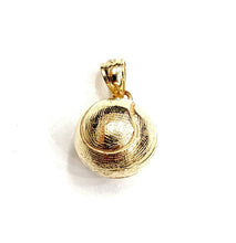 Load image into Gallery viewer, 14k yellow Gold basketball 3D ball Pendant charm fine sport jewelry unisex 3.2g
