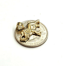 Load image into Gallery viewer, 14k yellow Gold elephant Pendant charm unisex fine gift good luck jewelry 1.3g
