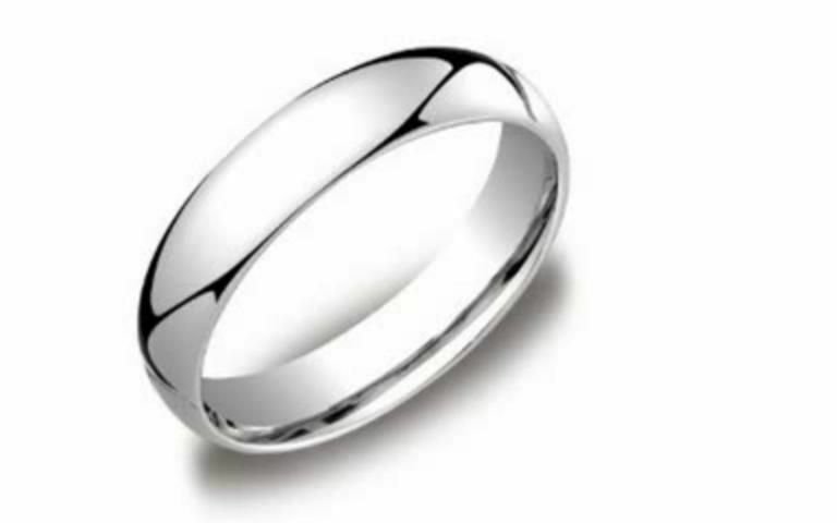 New Mens Womens Solid 14K White Gold Plain Wedding Ring Band jewelry 5MM size 12