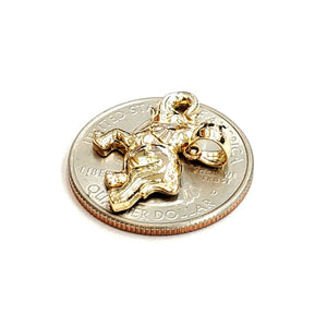 14k yellow Gold elephant Pendant charm unisex fine gift good luck jewelry 1.4g