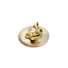 Load image into Gallery viewer, New 14k yellow gold bat full body pendant charm gift fine jewelry polished 1.8g
