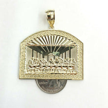 Load image into Gallery viewer, New 10k yellow gold last supper pendant charm fine gift religions jewelry 14.4g
