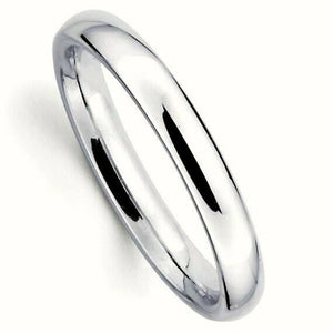 New Men's Women's Solid 14K White Gold Plain Wedding Band Comfort fit 3MM Size 7