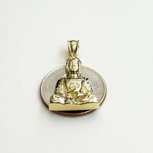 Load image into Gallery viewer, New 10k yellow gold buddha buda buddah pendant charm fine religious jewelry 3.1g
