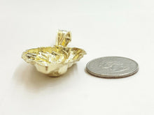 Load image into Gallery viewer, 10k yellow Gold lion head face leo zodiac Pendant charm fine gift jewelry 7.9g
