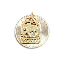 Load image into Gallery viewer, New 14k yellow Gold taurus bull zodiac sign astrology Pendant charm jewelry 1.4g
