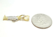 Load image into Gallery viewer, 10k two-tone gold statue of liberty pendant charm fine gift jewelry unisex 2.3g
