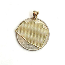 Load image into Gallery viewer, 14k yellow Gold 4 Aces playing cards pendant Vegas gambling fine jewelry 2g
