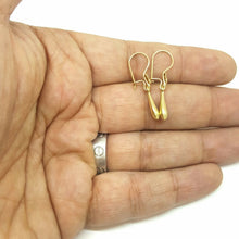 Load image into Gallery viewer, New 14k yellow Gold Hollow eye drop Earrings for female fine gift jewelry 1.2g
