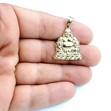 Load image into Gallery viewer, New 10k yellow gold buddha Buda Buddah pendant charm fine religious jewelry 2.7g
