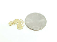 Load image into Gallery viewer, 14k yellow gold unicorn full body pendant charm fine gift jewelry unisex 0.8g
