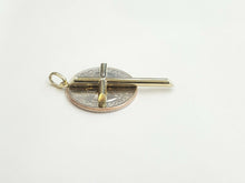 Load image into Gallery viewer, New 10k yellow gold hollow plain cross pendant charm fine jewelry religious 1.7g
