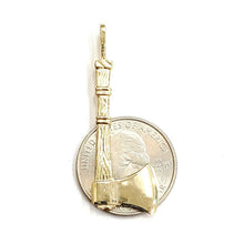 Load image into Gallery viewer, New 14k Yellow Gold Solid 3D AXE Pendant charm outdoor tool fine jewelry 3.6g
