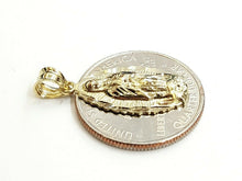 Load image into Gallery viewer, 10k gold virgin Mary Guadalupe pendant charm gift fine religious jewelry 1.3g
