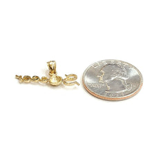 Load image into Gallery viewer, 14k yellow Gold Soccer word ball Pendant charm sport game fine jewelry gift 1.3g
