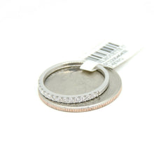 Load image into Gallery viewer, New 0.18ct genuine diamond 14k White Gold Women wedding band Ring jewelry Size 7
