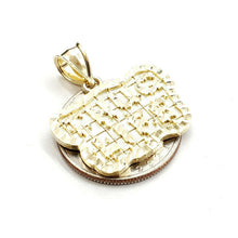 Load image into Gallery viewer, New 10k yellow Gold Thug Life word Pendant charm diamond cut fine jewelry 3.6g
