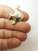 Load image into Gallery viewer, 10k yellow Gold fish Pisces zodiac Pendant charm fine gift jewelry unisex 4.7g
