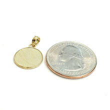 Load image into Gallery viewer, New 10k yellow Gold tiny baseball #1 player Pendant charm diamond cut sport 1g

