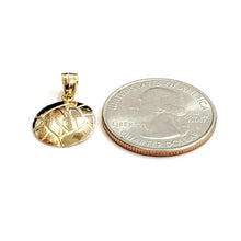 Load image into Gallery viewer, 14k yellow Gold tiny volleyball Pendant charm sport game fine jewelry gift 1g

