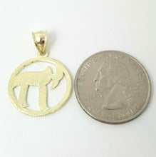 Load image into Gallery viewer, 10k yellow gold round chai Jewish kabbalah god pendant charm jewelry 0.76" 1.6g
