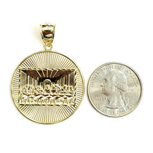Load image into Gallery viewer, New 10k yellow gold last supper pendant charm fine gift religions jewelry 5.6g
