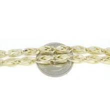 Load image into Gallery viewer, 10K real yellow gold 5.5mm Turkish chain Necklace fine gift jewelry 28" 38.6g
