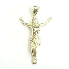 Load image into Gallery viewer, 10k yellow gold Jesus full body religious gift for him her pendant charm 3.1g
