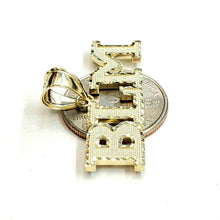 Load image into Gallery viewer, New 10k yellow gold BLM black lives matter pendant charm fine gift unisex 4.2g
