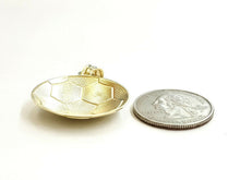 Load image into Gallery viewer, New 10k yellow Gold soccer ball Pendant charm sport fine gift jewelry 1.16" 4.4g
