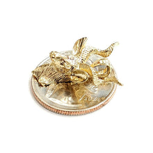 Load image into Gallery viewer, 14k yellow Gold 3D deer buck male head Hunting Pendant charm gift jewelry 4.7g
