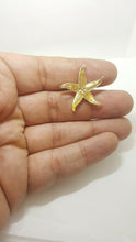 Load image into Gallery viewer, 14k yellow Gold starfish Pendant charm necklace gift for her jewelry 0.99" 3.4g
