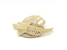 Load image into Gallery viewer, 10k yellow Gold eagle Pendant charm necklace gift for her him fine jewelry 3.1g
