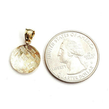 Load image into Gallery viewer, 14k yellow Gold tiny volleyball Pendant charm sport game fine jewelry gift 1g
