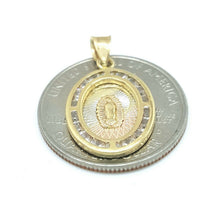 Load image into Gallery viewer, 14k gold oval virgin Mary Guadalupe pendant charm religious gift jewelry 1.3g
