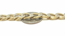 Load image into Gallery viewer, New Men&#39;s Women&#39;s 10K two tone Gold hollow Cuban Link bracelet 10.75mm 9&quot; 17.3g
