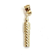 Load image into Gallery viewer, 14k solid yellow Gold candle light Love romance Pendant fine jewelry gift 1.4g
