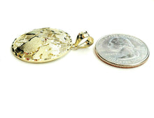 Load image into Gallery viewer, New 10k yellow gold round globe planet earth world map pendant jewelry 1.08" 3g
