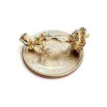 Load image into Gallery viewer, 14k yellow Gold Solid 3D Flamenco dancer Pendant charm gift fine jewelry 3g
