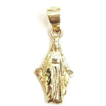 Load image into Gallery viewer, 14k solid yellow gold virgin Miraculous Milagrosa pendant religious jewelry 1g
