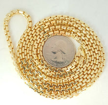 Load image into Gallery viewer, New 10K yellow gold 3.90mm round box chain Necklace fine gift jewelry 22.7g 32&quot;
