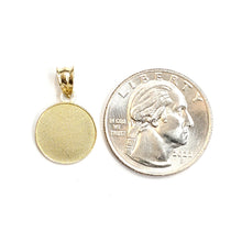 Load image into Gallery viewer, New 10k yellow Gold tiny baseball #1 player Pendant charm sport jewelry 1.1g
