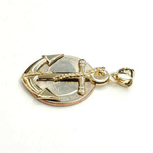 Load image into Gallery viewer, New 14k yellow Gold anchor Pendant polished charm gift fine jewelry 2.4g

