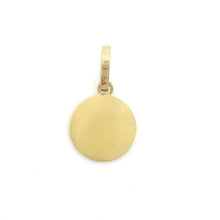 Load image into Gallery viewer, 10k 3 color gold round boy holy first communion pendant charm jewelry 0.51" 1g
