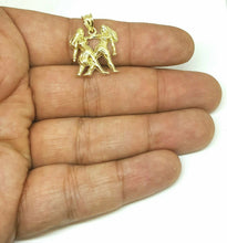Load image into Gallery viewer, New 10k yellow solid Gold Gemini zodiac astrology Pendant charm fine jewelry 2g
