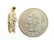 Load image into Gallery viewer, 10k yellow gold tiny saint Jude juda pendant fine religious gift jewelry 0.6g
