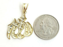 Load image into Gallery viewer, New 10K Yellow Gold Nugget Allah Islamic God Pendant Charm religious jewelry 3g
