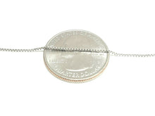 Load image into Gallery viewer, New 14K white Gold 0.80mm Square Box Chain Necklace fine gift jewelry 2.1g 20"
