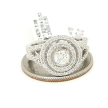 Load image into Gallery viewer, 0.83Ct Natural Diamond In 14k White Gold Wedding Engagement women Ring Size 6.5
